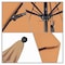 California Umbrella 7.5' Black Aluminum Market Patio Umbrella, Olefin Champagne 194061334782 - alternate 3